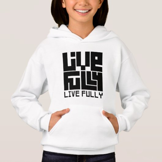 Live fully sudadera (正面)