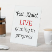 Live Gaming In Progress 台座サイン (インサイチュ)