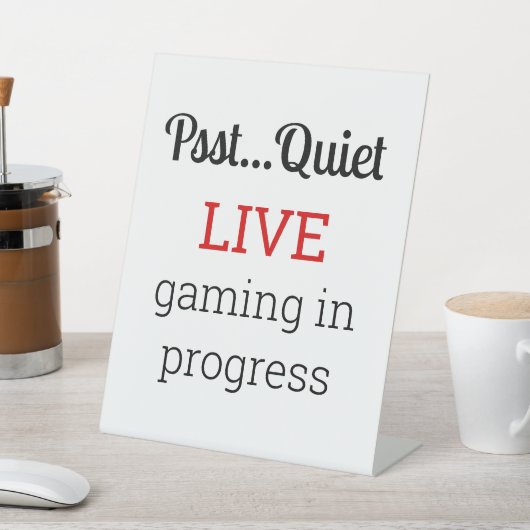 Live Gaming In Progress 台座サイン (インサイチュ)