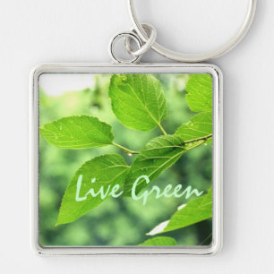 'Live Green'プレミアムキーチェーン キーホルダー