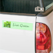 「Live Green」ステッカー バンパーステッカー (トラック上)