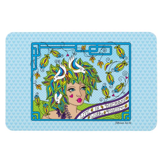 Live In調和_Flexible Magnet 6"x4" マグネット (横)