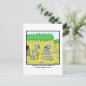 Live in a Dump: Rat cartoon ポストカード (スタンド正面)