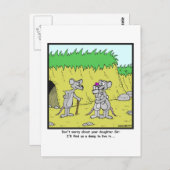 Live in a Dump: Rat cartoon ポストカード (正面/裏面)