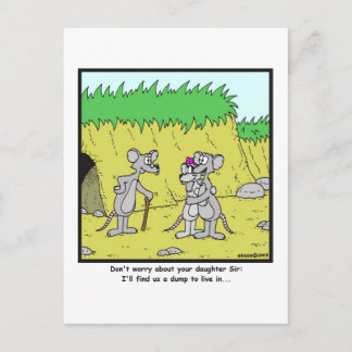 Live in a Dump: Rat cartoon ポストカード