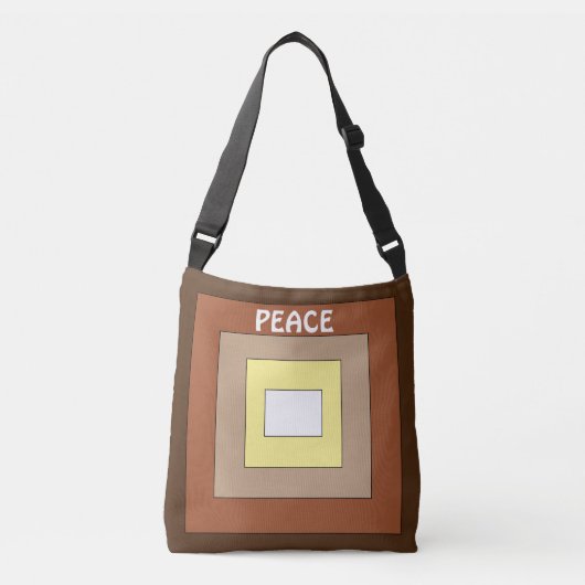Live in Peace- Racial Harmony 2 クロスボディバッグ (正面)