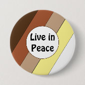 Live in Peace- Racial Harmony Button 缶バッジ (正面)