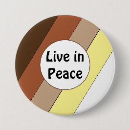 Live in Peace- Racial Harmony Button 缶バッジ
