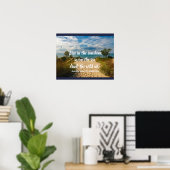 Live in Sunshine引用文 ポスター (ホームオフィス)