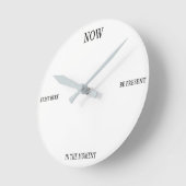 Live in the Moment Clock ラウンド壁時計 (傾斜)