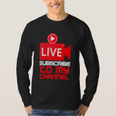 Live Irl Streaming Streamer Creatorブロガー1 Tシャツ (正面)