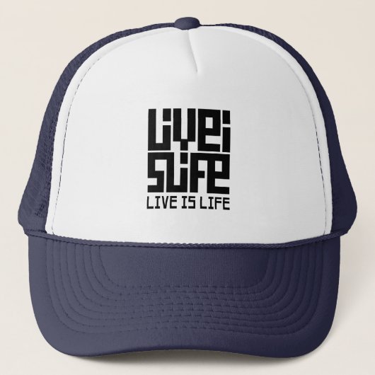 Live is life キャップ (正面)