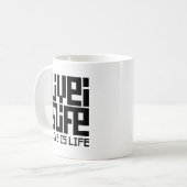 Live is life コーヒーマグカップ (正面左)