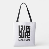 Live is life トートバッグ (裏面)