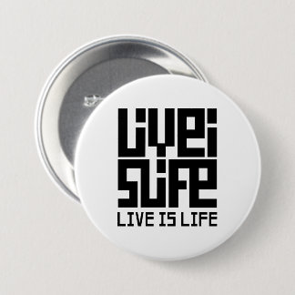 Live is life 缶バッジ