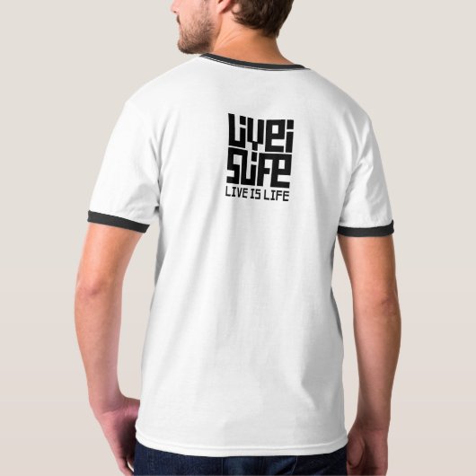 Live is Live Camiseta Ringer Tシャツ (裏面フル)