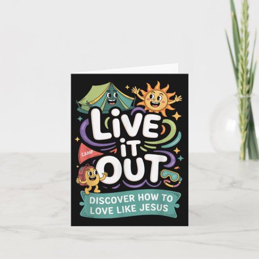 Live It Out Love Like Jesus Vbs 2025 Christian Cam カード (正面)