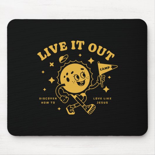 Live It Out VBS 2025 聖書学校 クリスチャン若者 マウスパッド (正面)