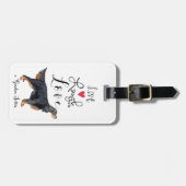 Live Laugh a Gordon Setterラゲッジタグ ラゲッジタグ (正面横)