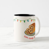 Live Laugh Cozonac Holiday Romanian  ツートーンマグカップ (正面右)