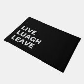Live Laugh Leave Personalized Front Custom Print ドアマット (アングル)