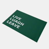 Live Laugh Leave Personalized Front Custom Print ドアマット (アングル)
