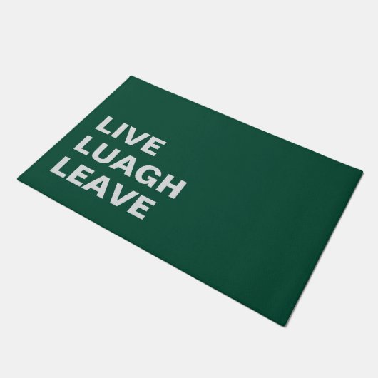 Live Laugh Leave Personalized Front Custom Print ドアマット (アングル)