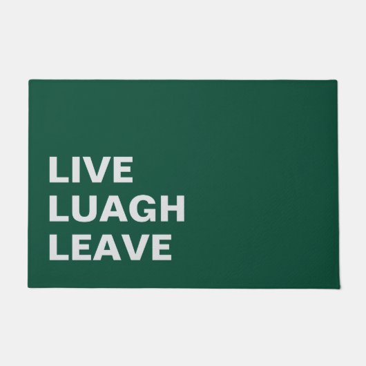 Live Laugh Leave Personalized Front Custom Print ドアマット (正面)