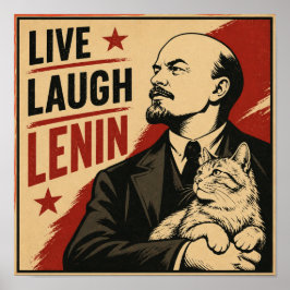 Live Laugh Lenin ポスター