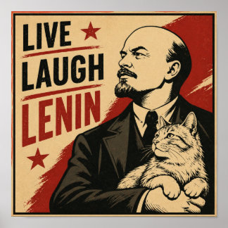 Live Laugh Lenin ポスター