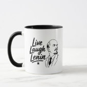 Live Laugh Lenin マグカップ (左)