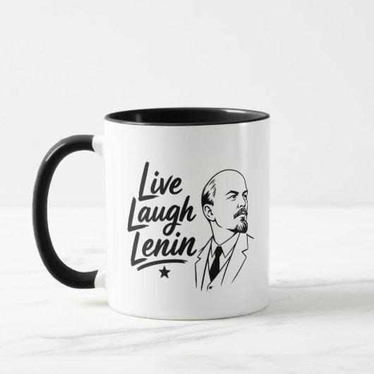 Live Laugh Lenin マグカップ (左)