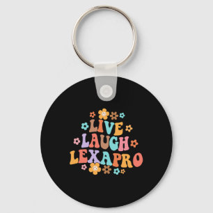Live Laugh Lexapro グルービー メンタルヘルスケア セラピスト キーホルダー
