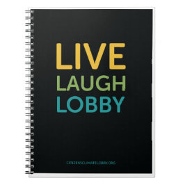 Live Laugh Lobby Notebook - Black ノートブック