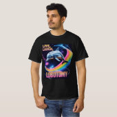 Live Laugh Lobotomy Dolphin Meme Tシャツ (正面フル)