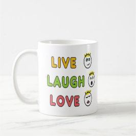 Live Laugh Love コーヒーマグカップ