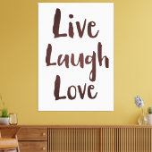 Live Laugh Love ビンテージ 励ましの名言 キャンバスプリント (インサイチュ (リビング))