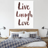 Live Laugh Love ビンテージ 励ましの名言 キャンバスプリント (インサイチュ (寝室))