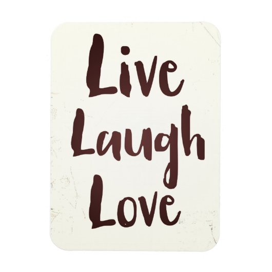 Live Laugh Love ビンテージ 励ましの名言 マグネット (縦)