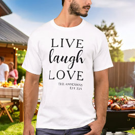 Live Laugh Love 名前 結成記念 Tシャツ