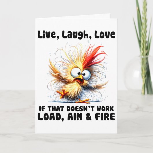 Live Laugh Love 読み込まないときは照準を合わせて発射 _1  カード (正面)