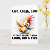 Live Laugh Love 読み込まないときは照準を合わせて発射 _1  カード (黄色い花)