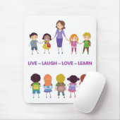 Live ~ Laugh ~ Love ~ Learn スクール教師 マウスパッド (マウス)