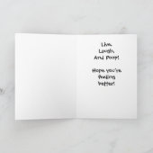 Live, Laugh Love& Poop Get Well Card  TPA-2 カード (内部)