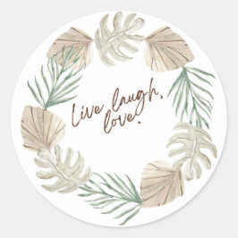 Live, Laugh, Love: Stick the Vibes with Our Vibran ラウンドシール