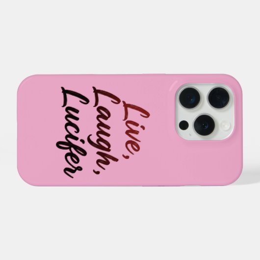 Live, Laugh, Lucifer iPhoneケース (裏面横)