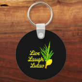 Live Laugh Lulav Etrog Happy Sukkot Jewish Sukkah  キーホルダー (正面)