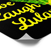 Live Laugh Lulav Etrog Happy Sukkot Jewish Sukkah  ポスター (角)