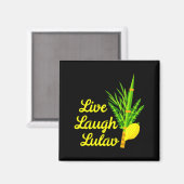 Live Laugh Lulav Etrog Happy Sukkot Jewish Sukkah  マグネット (正面/裏面)