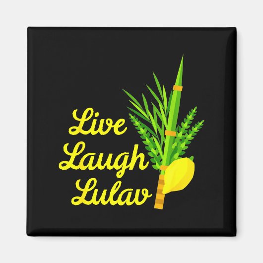Live Laugh Lulav Etrog Happy Sukkot Jewish Sukkah  マグネット (正面)
